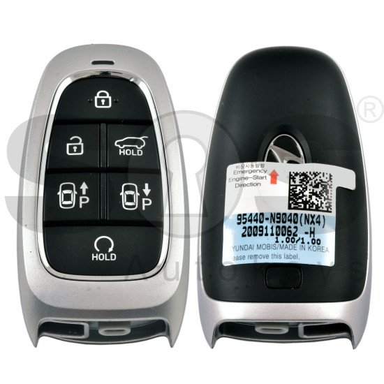 OEM Smart Key for Hyundai Tucson 2022+ Buttons:6 / Frequency:433MHz / Transponder:HITAG 3/NCF29A/  Part No:  95440-N9040	 / Keyless Go  / Automatic Start