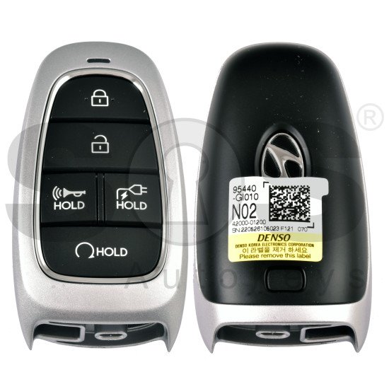 OEM Smart Key for Hyundai Ioniq 2022  Buttons:4/ Frequency:433MHz / Transponder:HITAG 3/NCF29A/  Part No:  95440-GI010	/ Keyless Go / Automatic Start 