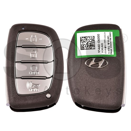 OEM Smart Key for Hyundai CASPER 2022 Buttons:4 / Frequency: 433MHz / Transponder: ATMEL AES 6A   / Part No: 95440-O6000 / Keyless Go