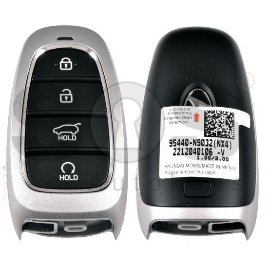 OEM Smart Key for Hyundai Tucson  2022  Buttons:4/ Frequency:433MHz / Transponder:HITAG 3/NCF29A/  Part No: 95440-N9032/ Keyless Go / Automatic Start 