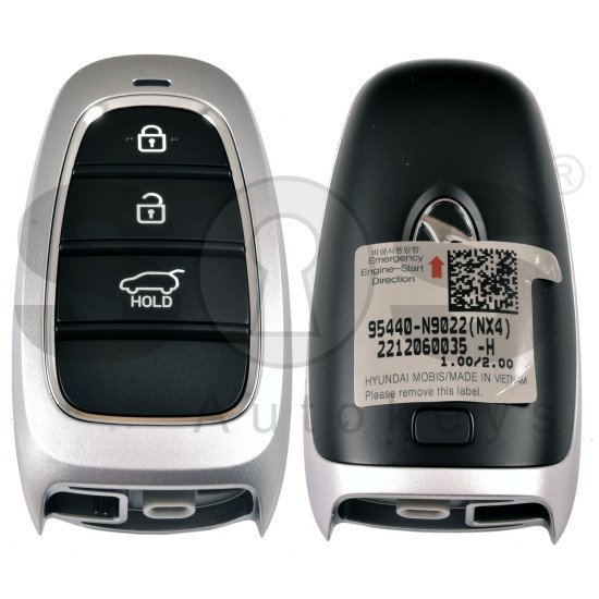 OEM Smart Key for Hyundai Tucson  2022  Buttons:3/ Frequency:433MHz / Transponder:HITAG 3/NCF29A/  Part No: 95440-N9022/ Keyless Go /  