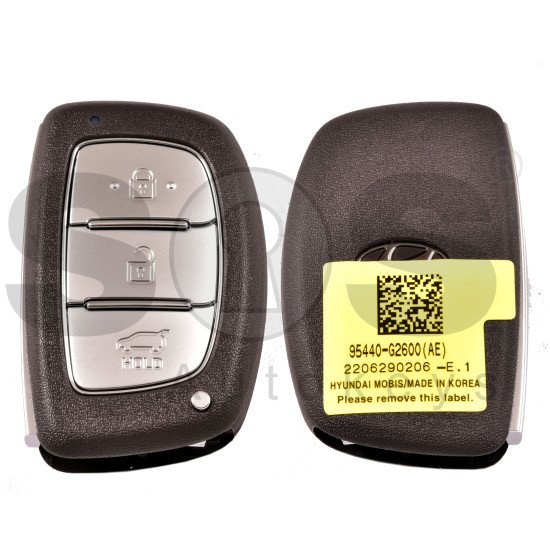 OEM Smart Key for Hyundai IONIQ 2020+ Buttons:3 / Frequency: 433MHz / Transponder: NCF295/HITAG3   / Part No:95440-G2600/ Keyless Go