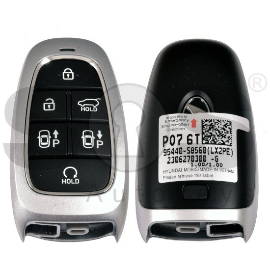 OEM Smart Key for Hyundai   PALISADE 2023 Buttons:6 / Frequency:433MHz / Transponder:HITAG 3/NCF29A/  Part No:  95440-S8560	/ Keyless Go / Automatic Start 