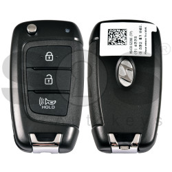 OEM Flip Key for Hyundai Santa Fe 2022 Buttons:2+1 / Frequency:433 MHz / Transponder:PCF7938X    / Part No: 95430-S2200