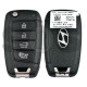OEM Flip Key for Hyundai ELANTRA 2024 Buttons:4 / Frequency:433 MHz / Transponder: 8A / Blade signature: / Part No  954430-AA600	