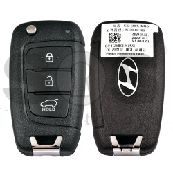 OEM Flip Key for Hyundai ELANTRA 2024 Buttons:3/ Frequency:433 MHz / Transponder: HITAG 128-bits AES ID4A PCF7939MA / Blade signature: / Part No   95430-BE100	