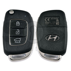 OEM Flip Key for Hyundai I20 Bayon Buttons:3 / Frequency:433MHz / Transponder: TIRIS RF430 (8A)  /   Part No: 95430-Q0100/O0100/00100