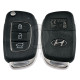 OEM Flip Key for Hyundai I20 Bayon Buttons:3 / Frequency:433MHz / Transponder: TIRIS RF430 (8A)  /   Part No: 95430-Q0100/O0100/00100