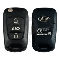 OEM Flip Key for Hyundai I10 Buttons:3/ Frequency:433 MHz / Transponder: No Transponder  /  : / Part No : 95430-0X000 / Indian market 