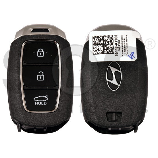 OEM Smart Key for Hyundai   ACCENT 2024 Buttons:3  / Frequency:433MHz / Transponder:  ATMEL AES 6A /    Part No: 95440-AY000 / Keyless Go / 