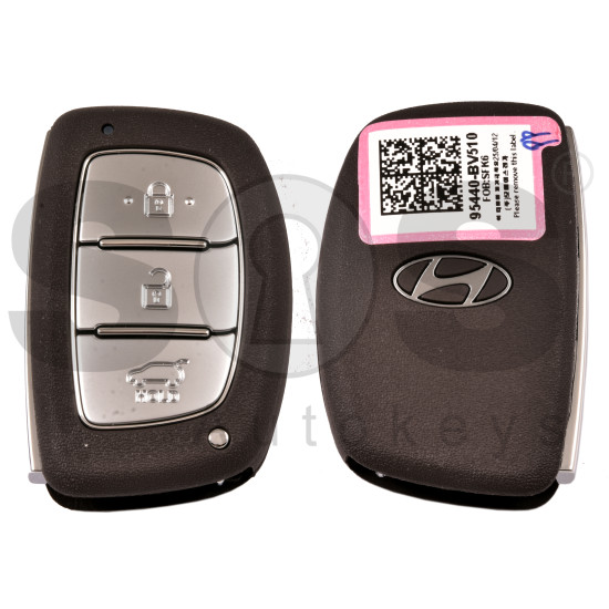 OEM Smart Key for Hyundai  CRETA 2025 Buttons:3 / Frequency: 433MHz / Transponder:  ATMEL AES 6A  / Part No: 95440-BV510	/ Keyless Go / Automatic Start 
