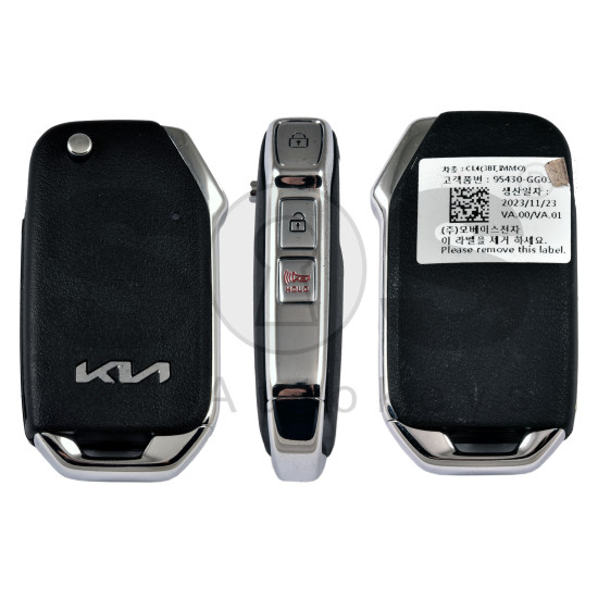 OEM Flip Key for Kia    / Buttons:3 / Frequency:433MHz / Transponder: PCF7939/HITAG AES   / Part No:  95430-GG030