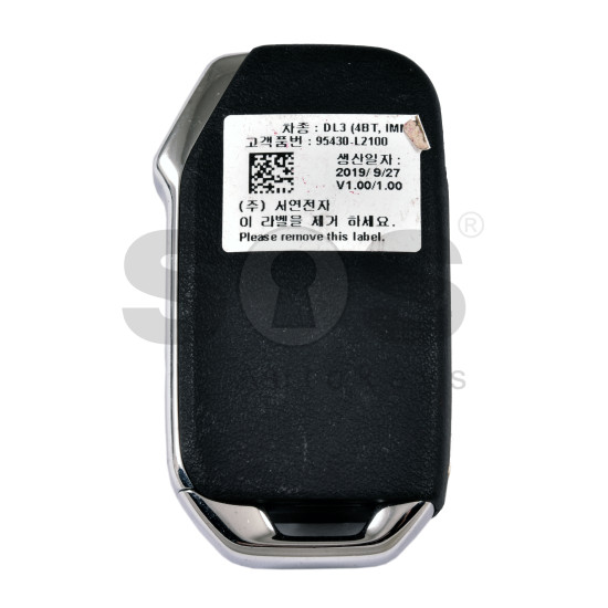 OEM Flip Key for Kia / Buttons:4/ Frequency:433MHz / Transponder: TIRIS RF430 (8A) / Part No: 95430-L2100 OEM Flip Key for Kia / Buttons:4/ Frequency:433MHz / Transponder: TIRIS RF430 (8A) / Part No: 95430-L2100