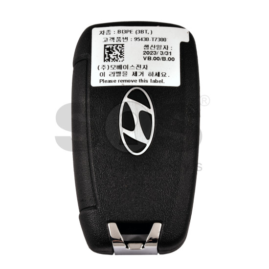 OEM Flip Key for Hyundai  Buttons:3/ Frequency:433 MHz / Transponder: No Transponder  / Part No : 95430-T7300