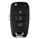 OEM Flip Key for Hyundai  Buttons:3/ Frequency:433 MHz / Transponder: No Transponder  / Part No : 95430-T7300