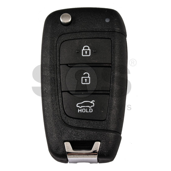 OEM Flip Key for Hyundai  Buttons:3/ Frequency:433 MHz / Transponder: No Transponder  / Part No :95430-L1310