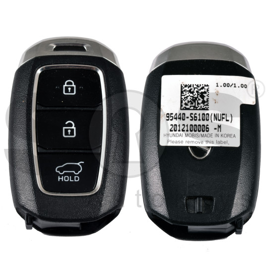 OEM Smart Key for Hyundai ELANTRA IX-25 IX-35 SONATA SANTA FE,MUFASA    Buttons:3  / Frequency:433MHz / Transponder: NCF29A/HITAG 3  /    Part No: 95440-S6100  / Keyless Go / 