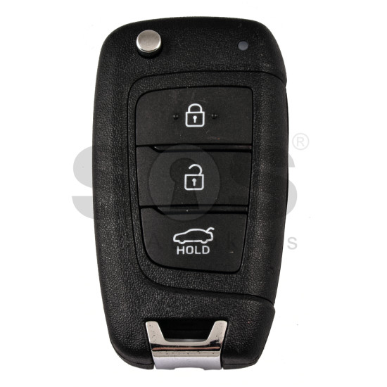 OEM Flip Key for Hyundai ACCENT 2024-2025  Buttons:3/ Frequency:433 MHz / Transponder: TIRIS RF430 (8A)   / Part No : 95430-AY000
