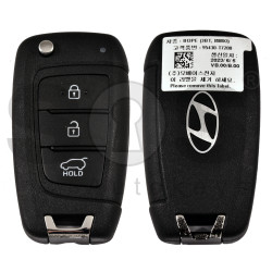 OEM Flip Key for Hyundai  Buttons:3/ Frequency:433 MHz / Transponder:  TIRIS RF430 (8A)    / Part No : 95430-T7200