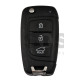 OEM Flip Key for Hyundai  Buttons:3/ Frequency:433 MHz / Transponder:  TIRIS RF430 (8A)    / Part No : 95430-T7200