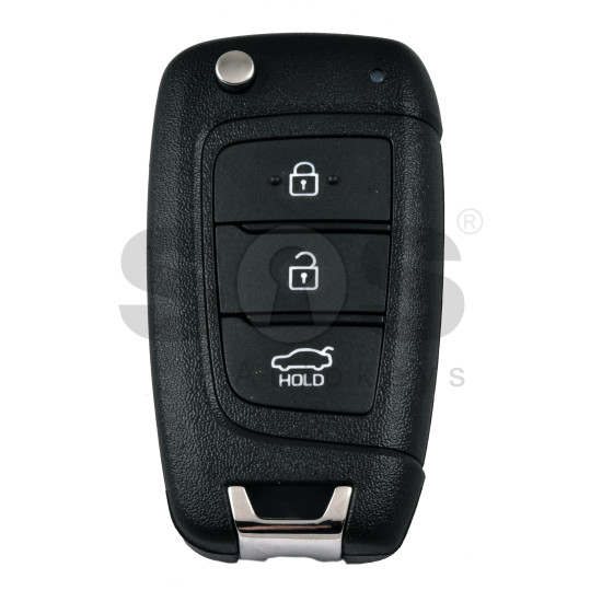 OEM Flip Key for Hyundai ELANTRA 2025   Buttons:3/ Frequency:433 MHz / Transponder:  PCF7938/HITAG 3   / Part No :  95430-BU200 