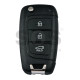 OEM Flip Key for Hyundai ELANTRA 2025   Buttons:3/ Frequency:433 MHz / Transponder:  PCF7938/HITAG 3   / Part No :  95430-BU200 