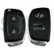 OEM Flip Key for Hyundai  Buttons:2/ Frequency:433 MHz / Transponder: TIRIS DST40 /   Part No : 95810-6D500
