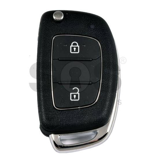 OEM Flip Key for Hyundai  Buttons:2/ Frequency:433 MHz / Transponder: TIRIS DST40 /   Part No : 95810-6D500