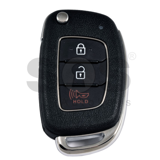 OEM Flip Key for Hyundai  Buttons:3/ Frequency:433 MHz / Transponder: TIRIS DST40 /   Part No : 95810-5M301