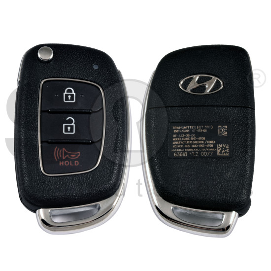 OEM Flip Key for Hyundai  Buttons:3/ Frequency:433 MHz / Transponder: No Transponder /   Part No : 95810-5M201