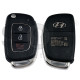 OEM Flip Key for Hyundai  Buttons:3/ Frequency:433 MHz / Transponder: No Transponder /   Part No : 95810-5M201