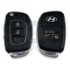 OEM Flip Key for Hyundai  Buttons:3/ Frequency:433 MHz / Transponder: TIRIS DST40 /   Part No : 95430-1S100