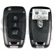 OEM Flip Key for Hyundai TUCSON 2022+  Buttons:3/ Frequency:433 MHz / Transponder:  TIRIS DST40    / Part No : 95430-N9020