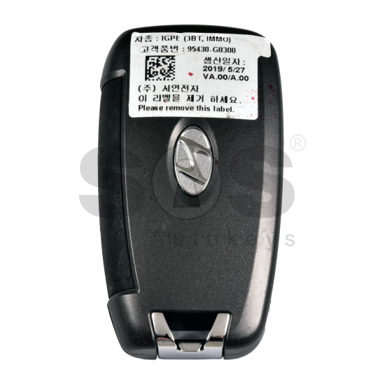 OEM Flip Key for Hyundai  AZERA  Buttons:3/ Frequency:433 MHz / Transponder: PCF7938/HITAG 3    / Part No : 95430-G8300