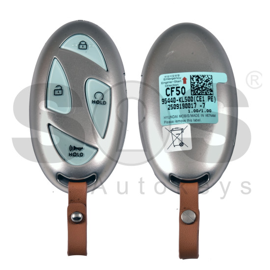 OEM Smart Key for IONIQ 6 2026+ Buttons:6 / Frequency:433MHz / Transponder: NCF29A/HITAG AES /   Part No :  95440-KL500		/ Keyless Go  / Automatic Start 