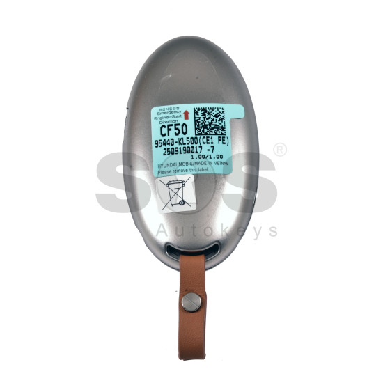 OEM Smart Key for IONIQ 6 2026+ Buttons:6 / Frequency:433MHz / Transponder: NCF29A/HITAG AES /   Part No :  95440-KL500		/ Keyless Go  / Automatic Start 