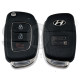 OEM Flip Key for Hyundai CASPER  2023   Buttons:3 / Frequency:433 MHz / Transponder:  TIRIS RF430 (8A)  /   Part No :  95430-O6100