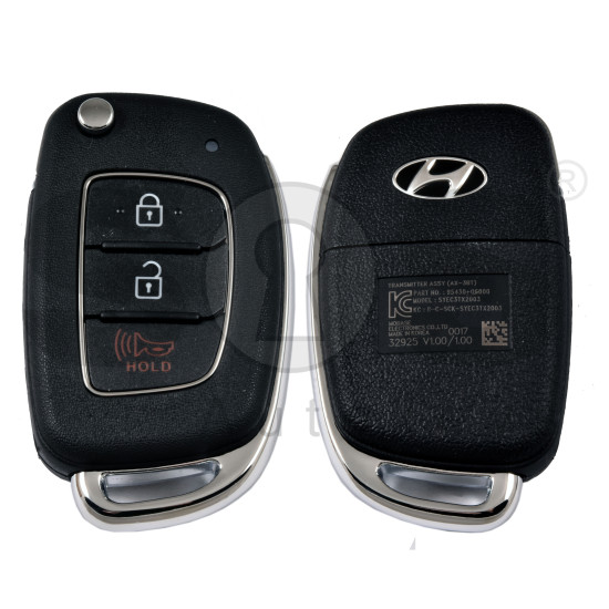 OEM Flip Key for Hyundai CASPER  2022+   Buttons:3 / Frequency:433 MHz / Transponder:  NO Transponder  /   Part No : 95430-O6000 