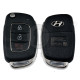OEM Flip Key for Hyundai CASPER  2022+   Buttons:3 / Frequency:433 MHz / Transponder:  NO Transponder  /   Part No : 95430-O6000 