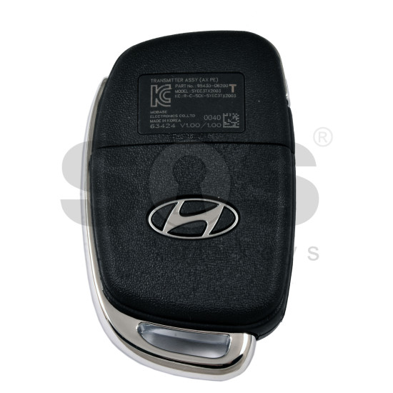 OEM Flip Key for Hyundai CASPER  2023   Buttons:3 / Frequency:433 MHz / Transponder:  TIRIS RF430 (8A)  /   Part No :  95430-O6200