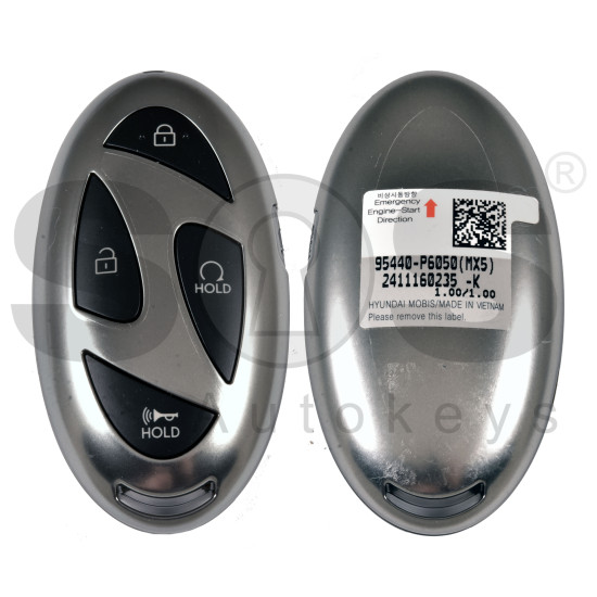 OEM Smart Key for SANTA Fe MX5 2024+ Buttons:5 / Frequency:433MHz / Transponder: NCF29A/HITAG AES / Part No : 95440-P6050 / Keyless Go / Automatic Start OEM Smart Key for SANTA Fe MX5 2024+ Buttons:5 / Frequency:433MHz / Transponder: NCF29A/HITAG AES / Part No : 95440-P6050 / Keyless Go / Automatic Start