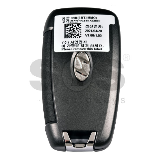 OEM Flip Key for Hyundai IX35 Buttons:3/ Frequency:433 MHz / Transponder:  PCF7938/HITAG 3    / Part No : 95430-S6000