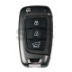 OEM Flip Key for Hyundai IX35 Buttons:3/ Frequency:433 MHz / Transponder:  PCF7938/HITAG 3    / Part No : 95430-S6000