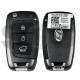 OEM Flip Key for Hyundai IX35 Buttons:3/ Frequency:433 MHz / Transponder:  PCF7938/HITAG 3    / Part No :  95430-S6100