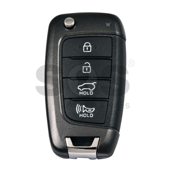 OEM Flip Key for Hyundai ELANTRA 2020+ Buttons:4 / Frequency:433 MHz / Transponder:  TIRIS DST40 / Blade signature: / Part No 95430-G3000	