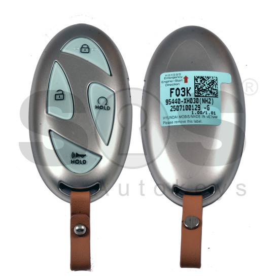 OEM Smart Key for GENESIS NH2 2025  Buttons:4/ Frequency:433MHz / Transponder: NCF29A/HITAG AES /   Part No :  95440-XH030	  / Keyless Go  / Automatic Start 