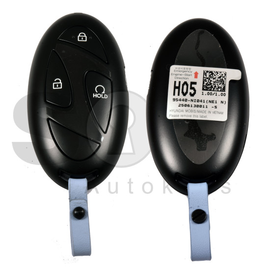 OEM Smart Key for IONIQ 2024 Buttons:4/ Frequency:433MHz / Transponder: NCF29A/HITAG AES / Part No : 95440-NI041 / Keyless Go / Automatic Start OEM Smart Key for IONIQ 2024 Buttons:4/ Frequency:433MHz / Transponder: NCF29A/HITAG AES / Part No : 95440-NI041 / Keyless Go / Automatic Start