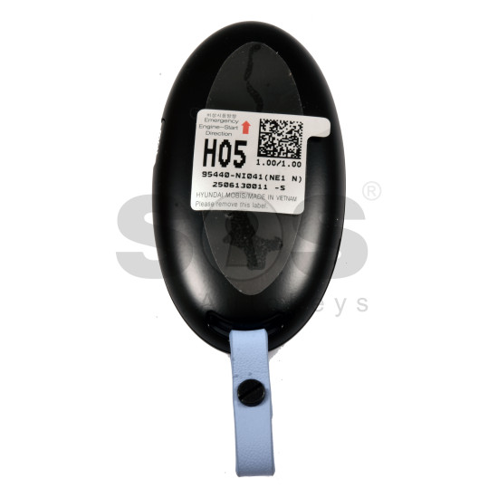 OEM Smart Key for IONIQ 2024 Buttons:4/ Frequency:433MHz / Transponder: NCF29A/HITAG AES / Part No : 95440-NI041 / Keyless Go / Automatic Start OEM Smart Key for IONIQ 2024 Buttons:4/ Frequency:433MHz / Transponder: NCF29A/HITAG AES / Part No : 95440-NI041 / Keyless Go / Automatic Start