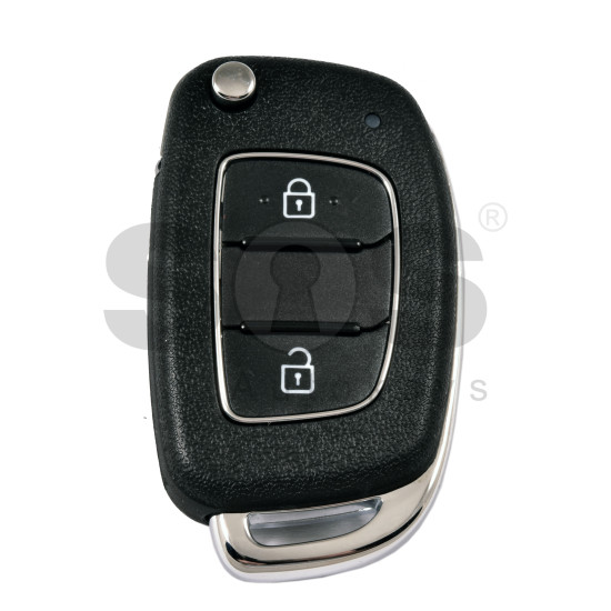 OEM Flip Key for Hyundai VERNA   Buttons:2 / Frequency:433 MHz / Transponder: PCF7938/HITAG 3    /   Part No : 95430-D0600