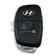 OEM Flip Key for Hyundai IX25 2017+   Buttons:3 / Frequency:433 MHz / Transponder: TIRIS DST40  /   Model : RKE-4F17 